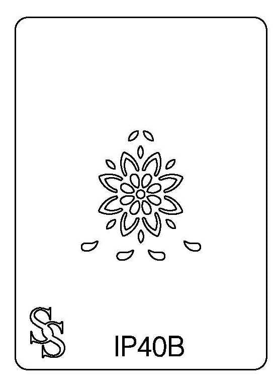 IMPRESSION PLATE IP40B BELL XMAS38B DESIGN